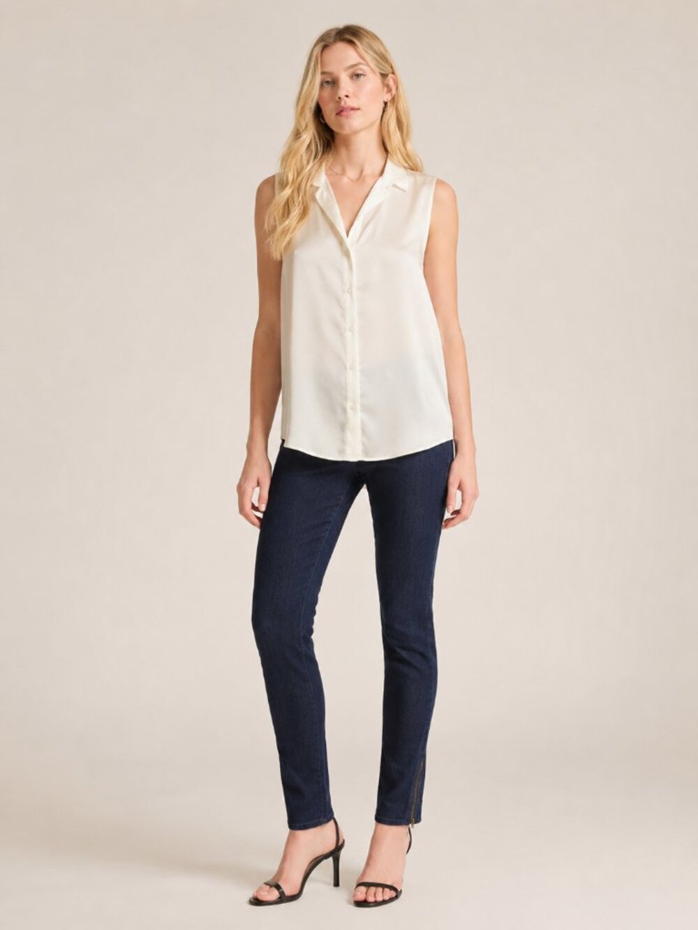 2/$30 J. Crew City Fit Slim Ankle-Zip Jeans Dark Indigo 00 #A3657